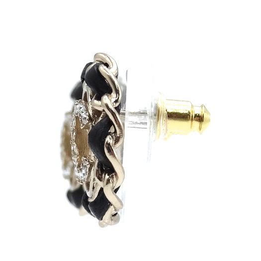 CHANEL（シャネル） ココマーク ラインストーン ピアス メタル