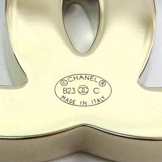 CHANEL シャネル ココマーク ブローチ バイカラー メタル