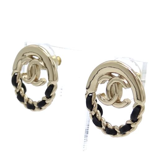 CHANEL（シャネル） ココマーク チェーンデザイン サークル ピアス