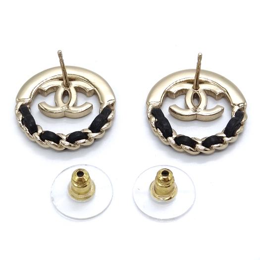 CHANEL（シャネル） ココマーク チェーンデザイン サークル ピアス