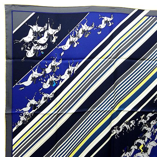 HERMES エルメス　スカーフ　カレ90 乗馬学校 HERMES エルメス スカーフ カレ90 フランス国立乗馬学校 シルク