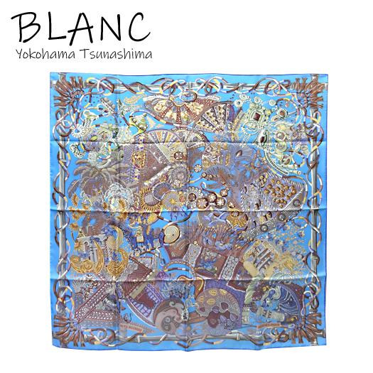 エルメス カレ90 『AU FIL DU CARRE カレの赴くままに』スカーフ HERMES（エルメス） カレ90 スカーフ AU FIL DU CARRE カレの赴くまま