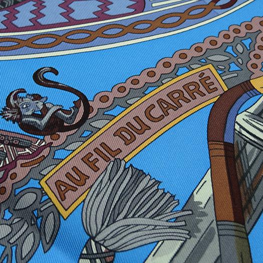 HERMES（エルメス） カレ90 スカーフ AU FIL DU CARRE カレの赴くまま