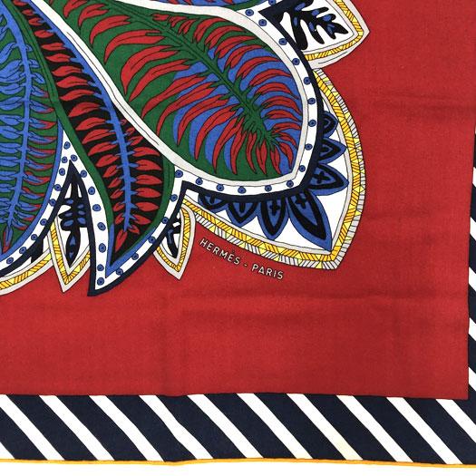 エルメス(HERMES) カシミアシルク140 マハラニの庭 HERMES エルメス カレジェアン 140 Le Jardin de la Maharani