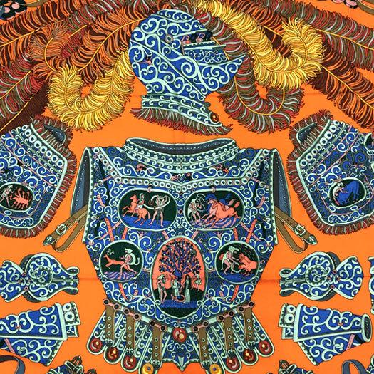 HERMES エルメス カレジェアン 140 SOUS LE GIDE DE MARS 軍神