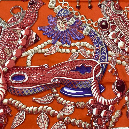 卸売 エルメス カシミアシルク140 PALMYRE 「パルミラの女王ゼノビア