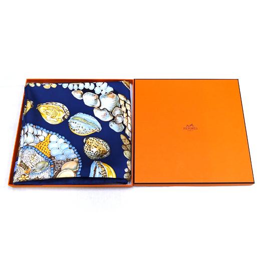 HERMES プリーツスカーフ エルメス カレ90 ロカイユ □エルメス□ カレ