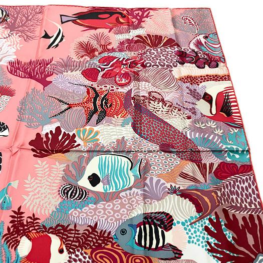 HERMES（エルメス） カレ90 スカーフ UNDER THE WAVES アンダーザ