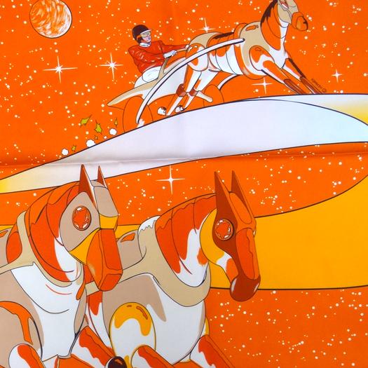HERMES エルメス カレ90 スカーフ スペースダービー Space Derby