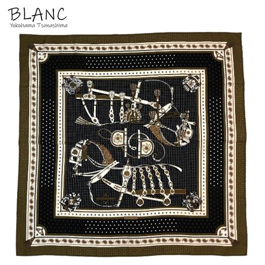 美品　エルメス　カレジェアン　宮廷の馬具　カシシル　カシミアシルク　大判スカーフ 美品 エルメス カレジェアン 宮廷の馬具 カシシル カシミア