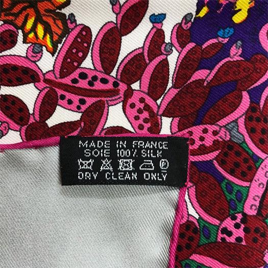 超美品✨　エルメス　冬の庭　シルクスカーフ　カレ90 ピンク HERMES エルメス カレ90 スカーフ ストール 冬の庭 ピンク