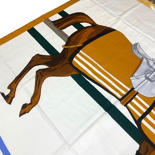 HERMES（エルメス） カレジェアン 140 馬着とともに カシミヤ シルク