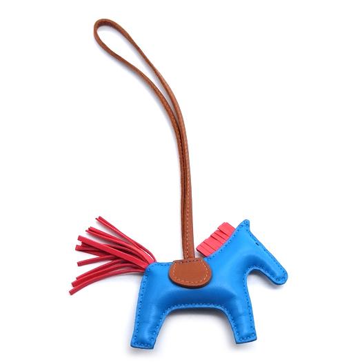 HERMES エルメス ロデオ チャーム PM U刻印 アニョーミロ ローズ