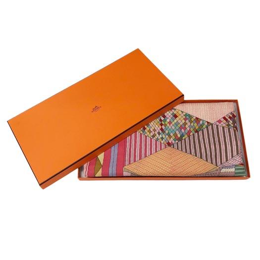 極美品 HERMES エルメス カレジェアン 140 大判 ショール ストール パッチワークの馬 PATCHWORK HORSE カシミヤ シルク ピンク HERMES（エルメス） カレジェアン 140 大判 ショール ストール パッチ