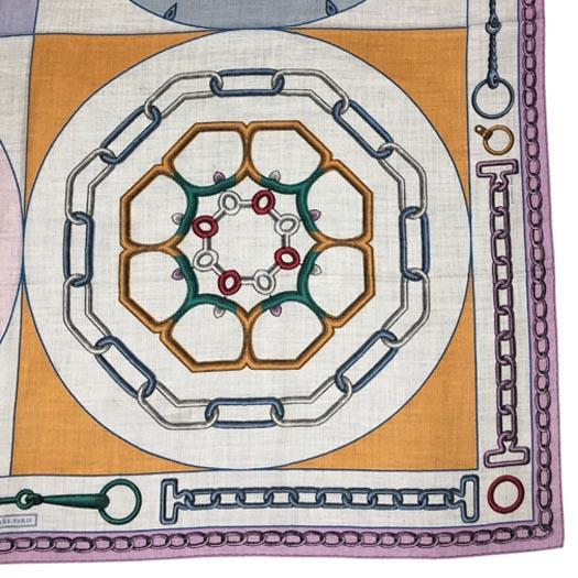 HERMES エルメス カレジェアン 140 大判 ショール ストール