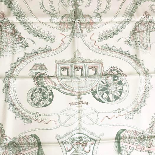 ☘️新品未使用 保存箱付☘️ HERMES　 パプロール 馬車と貴族　カレ90 エルメス カレ90 PAPEROLES パプロール 馬車と貴族 スカーフ