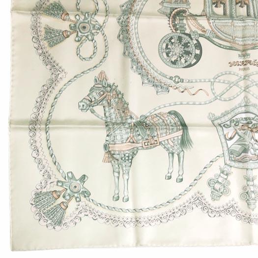 HERMES（エルメス） カレ90 スカーフ PAPEROLES パプロール 馬車と貴族