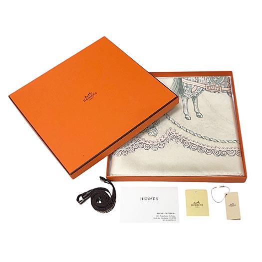 HERMES（エルメス） カレ90 スカーフ PAPEROLES パプロール 馬車と貴族