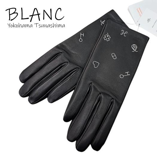 HERMES ラムスキン グローブ 手袋 エルメス HERMES（エルメス） ラッキーチャーム グローブ ラムスキン ブラック