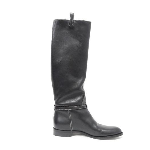 GUCCI グッチ GGロングブーツ レザー ブラック 182167 #36 23cm