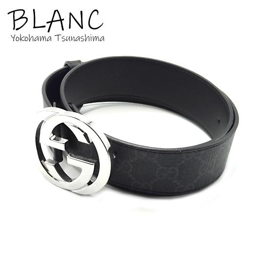 24時間限定 グッチ インターロッキングg ベルト Ggスプリーム ブラック シルバー系バックル Gucci メンズ 横浜blanc 21新作 Www Skylanceronline Com