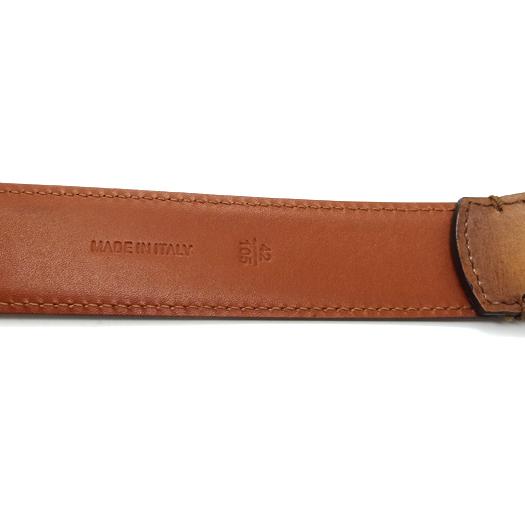 Berluti ブラウンレザーベルト 専用袋付き Berluti ベルルッティ ベルト レザー ブラウン 42/105 紳士用