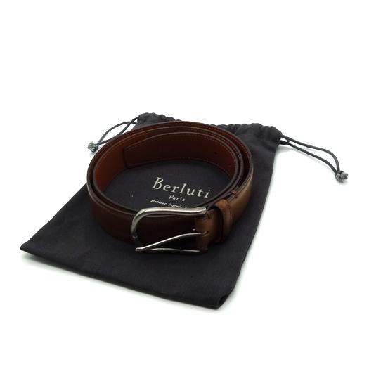 Berluti ベルルッティ ベルト レザー ブラウン 42/105 紳士用