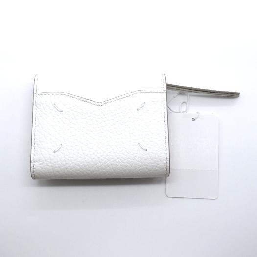 Maison Margiela マルジェラ エンベロープ ウォレット 財布 白 メゾンマルジェラ エンベロープ 三つ折り財布 ウォレット レザー