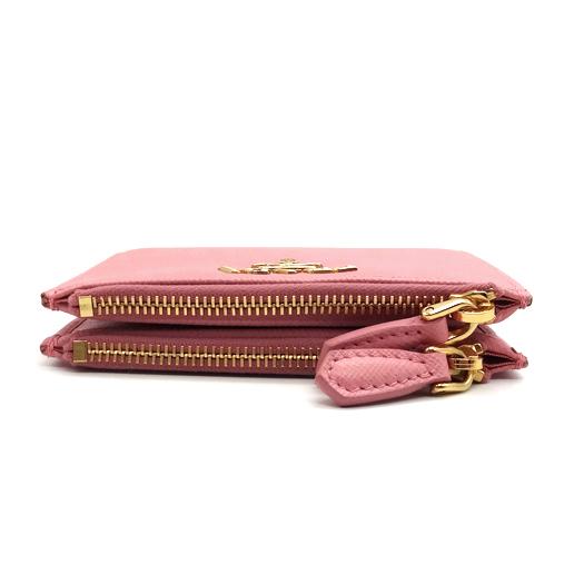 PRADA プラダ ダブルファスナー コンパクトウォレット