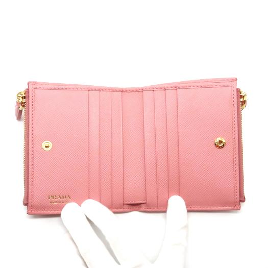 PRADA プラダ ダブルファスナー コンパクトウォレット