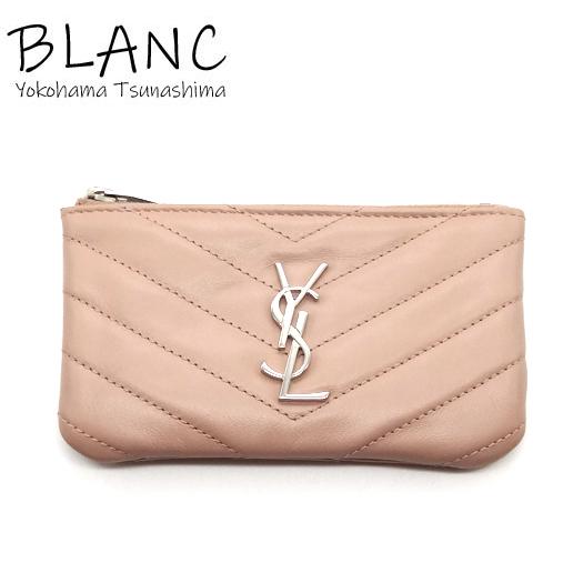 Yves Saint Laurent サンローラン キーリング付きコインケース