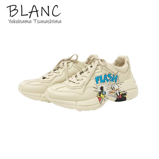 GUCCI グッチ ディズニー コラボ ドナルドダック スニーカー レザー 
