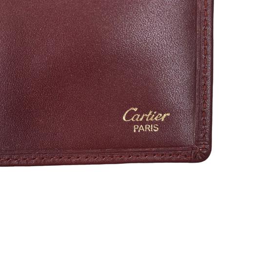 Cartier カルティエ 二つ折り札入れ レザー ボルドー 財布 横浜