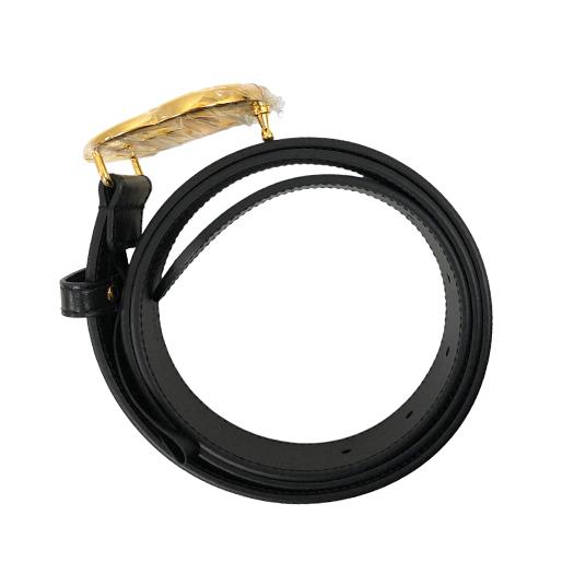 グッチ ダブルG バックル ベルト 90サイズ レザー ブラック ゴールド 414516 GUCCI 横浜BLANC GUCCI（グッチ） ダブルG バックル ベルト 90サイズ レザー ブラック