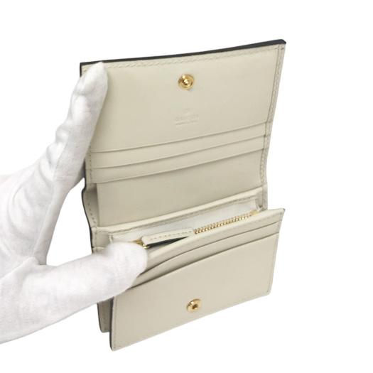 GUCCI グッチ レ ポム 2つ折り財布 GGスプリーム ベージュ アイボリー  