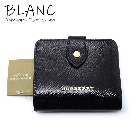 BURBERRY バーバリー 二つ折り財布 レザー ブラック 黒 40188351