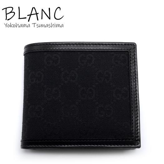 ※美品※ GUCCI グッチ 二つ折り 財布 GG キャンバス ブラック GUCCI グッチ 二つ折り財布 GGキャンバス ブラック 黒 237359