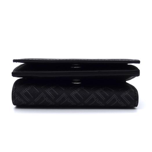 dunhill ダンヒル 三つ折り財布 レザー ブラック 黒 dunhill ダンヒル 三つ折り財布 レザー ブラック 黒