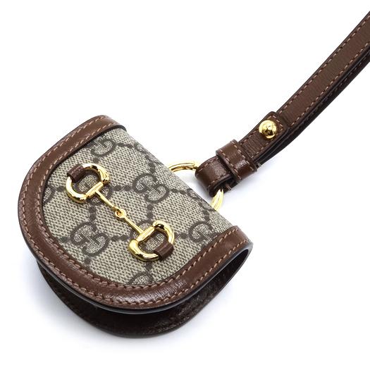GUCCI（グッチ） ホースビット AirPods ケース GGスプリーム ブラウン