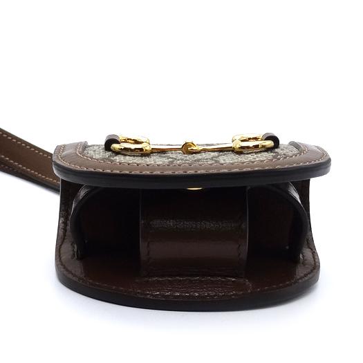 GUCCI（グッチ） ホースビット AirPods ケース GGスプリーム ブラウン
