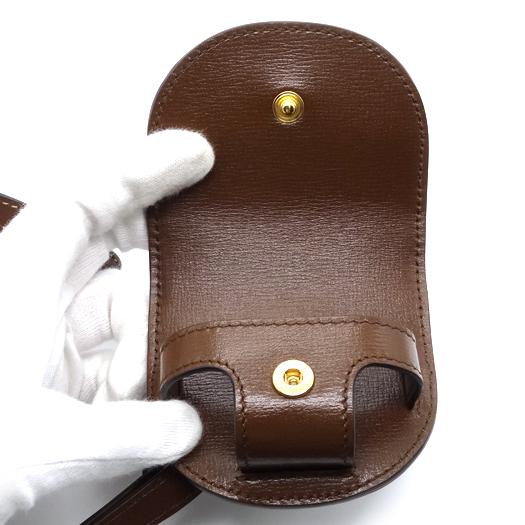GUCCI（グッチ） ホースビット AirPods ケース GGスプリーム ブラウン