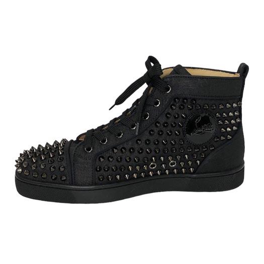 クリスチャンルブタン ハイカット　シルバー　黒　39 Christian Louboutin（クリスチャンルブタン） ハイカット スニーカー
