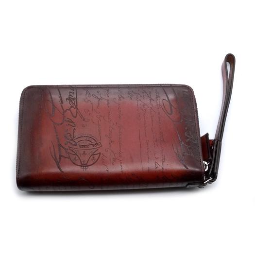 新品に近い❤　ベルベッティ　Berluti　カリグラフィ　スクリット　財布 楽天市場】【中古】【良い】 Berluti ベルルッティ 長財布 二
