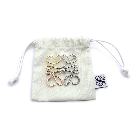 LOEWE ロエベ　ブローチ　パラジウム LOEWE ロエベ ブローチ アナグラムブローチ マルチカラー