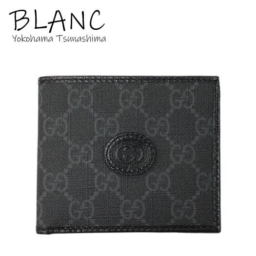 GUCCI インターロッキング　GG　二つ折り財布　レザー　ホワイト GUCCI（グッチ） インターロッキングG 二つ折り札入れ 財布 GG