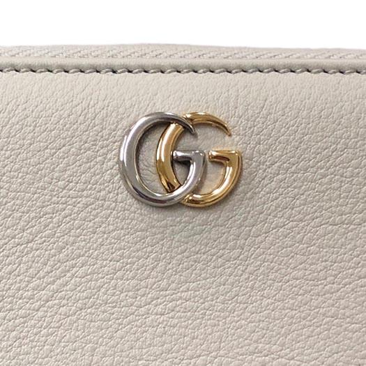 GUCCI グッチ GGマーモント ダブルG ジップアラウンド ウォレット  