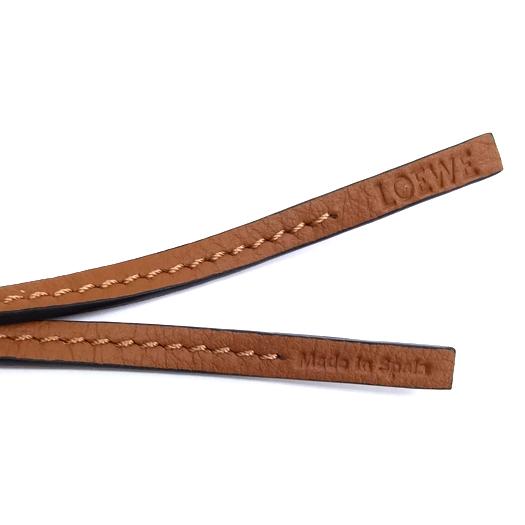 LOEWE（ロエベ） アナグラム チャーム キーホルダー レザー メタル