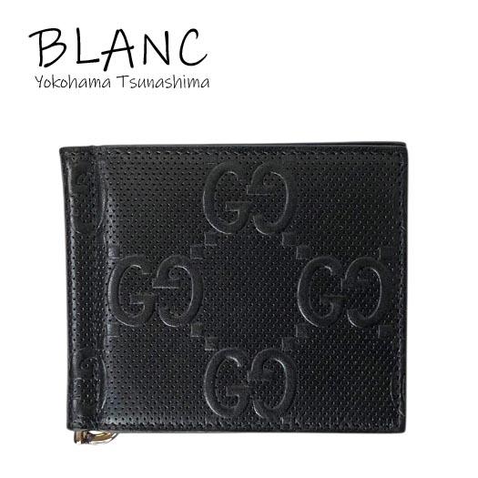 グッチ マネークリップ GG 二つ折り ブラック GUCCI グッチ マネークリップ GG 2つ折り財布 ブラック メンズ