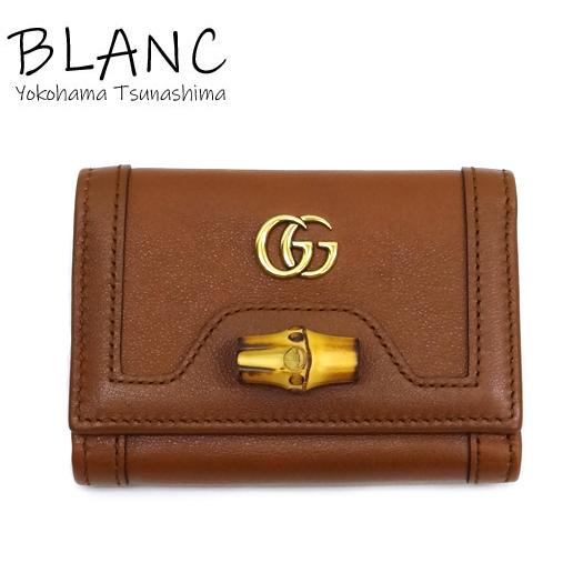 美品✨グッチ◇ダイアナ三つ折り財布　バンブー　マーモント　ゴールド金具　ピンク 美品✨グッチ◇ダイアナ三つ折り財布 バンブー マーモント