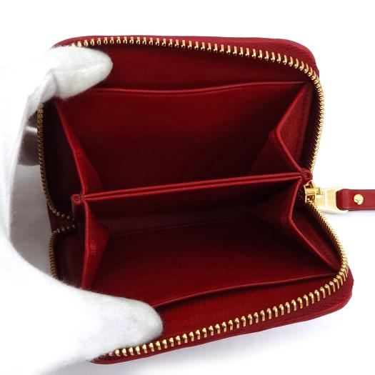 ミュウミュウ マテラッセ ケース兼カードケース ラムスキン レッド 赤 5MM268 miu miu miu miu（ミュウミュウ） マテラッセ コインケース兼カードケース